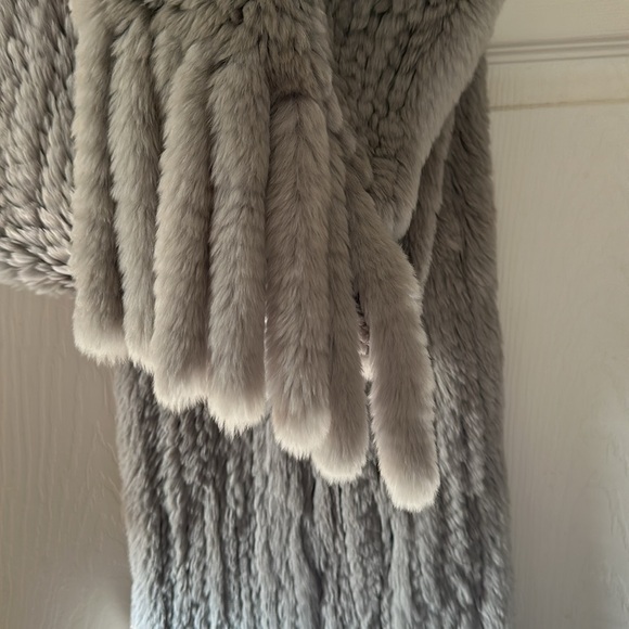 Tory Burch Rabbit Fur Fringe Scarf - Picture 13 of 16